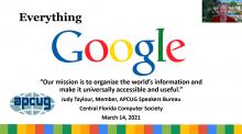 Everything Google Presentation by Judy Taylour